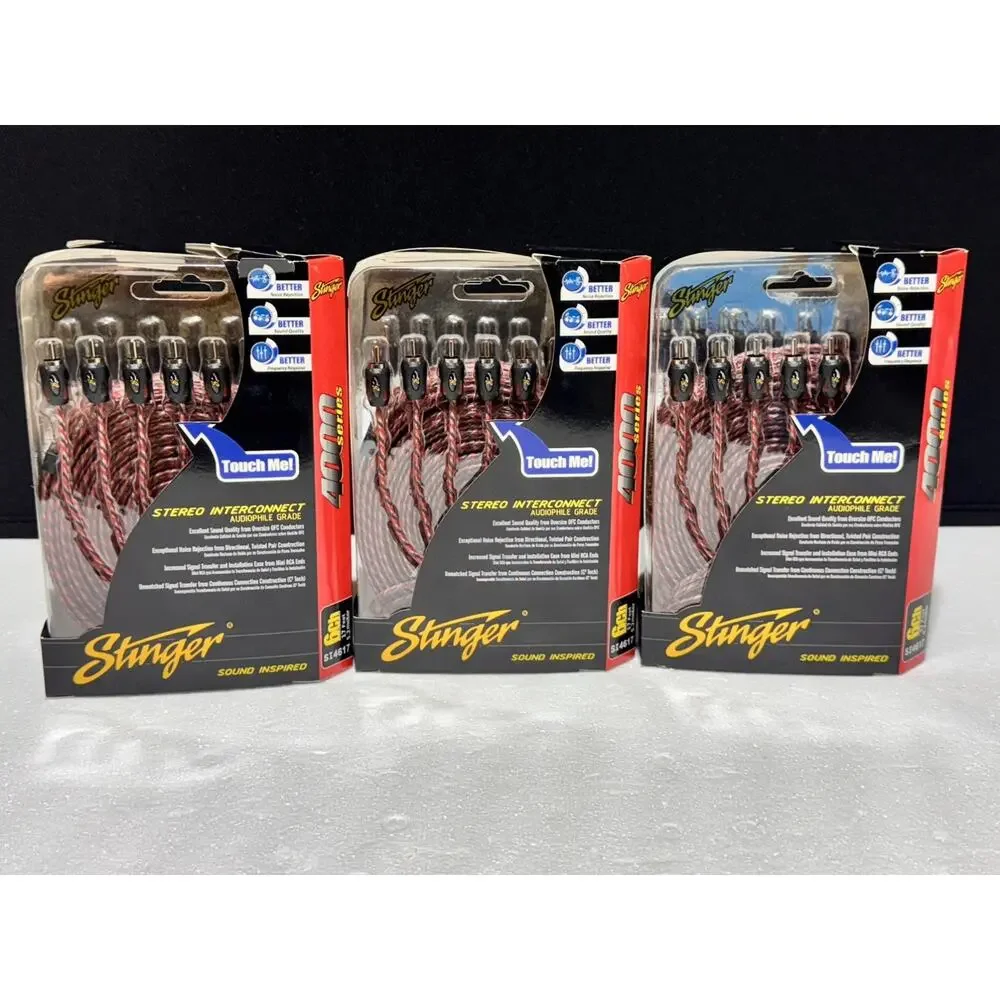 Stinger SI4617 17-Foot 4000 Series Professional 6 Channel RCA Interconnects NEW